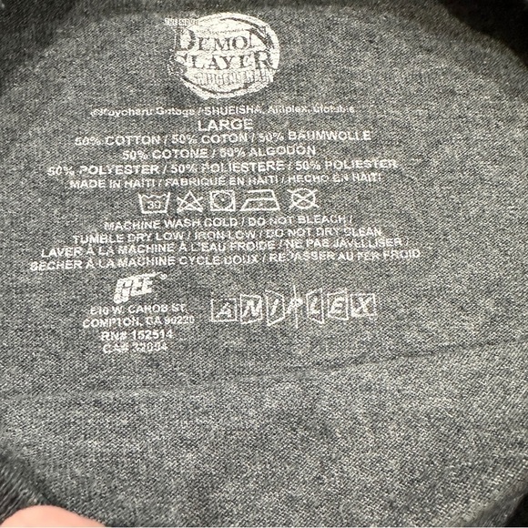 Demon Slayer The Movie Mugen Train Anime Manga Black Graphic T-shirt - Picture 4 of 7